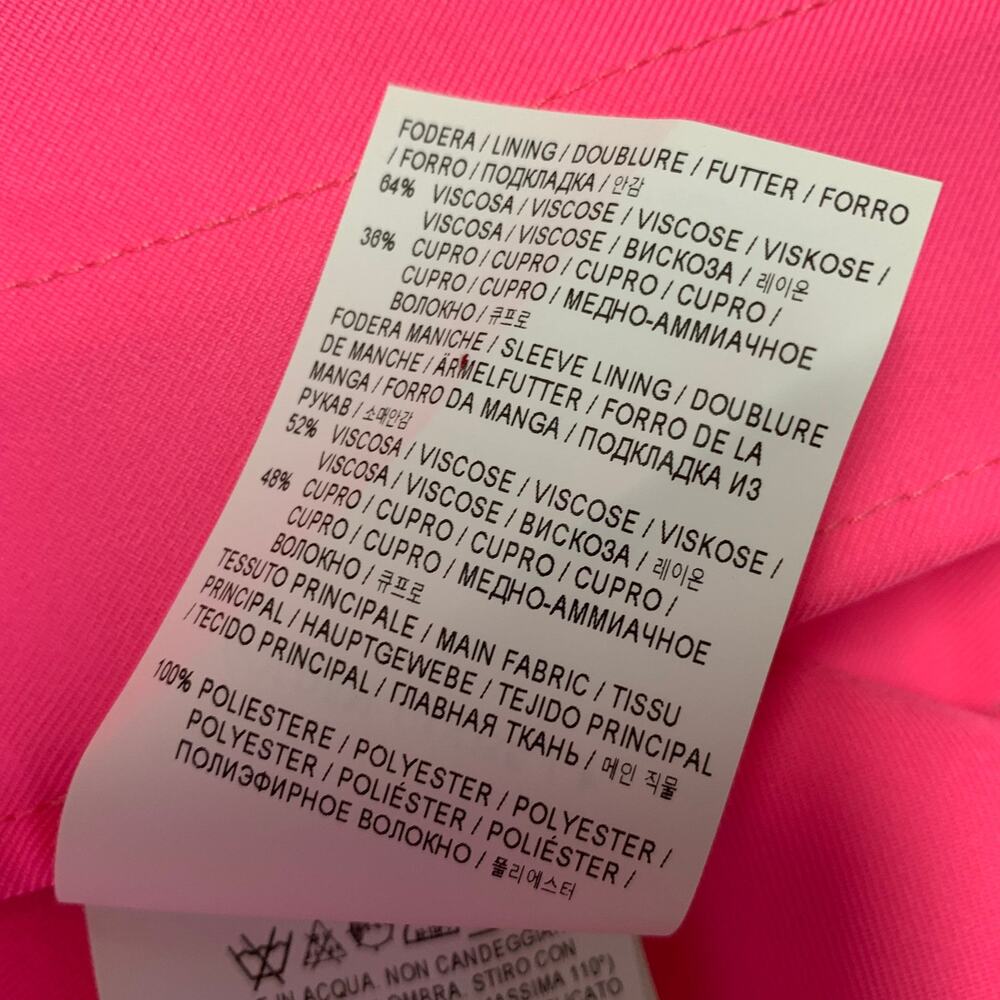 GOLDEN GOOSE Size S Pink Polyester Trench Coat - Picture 10 of 11